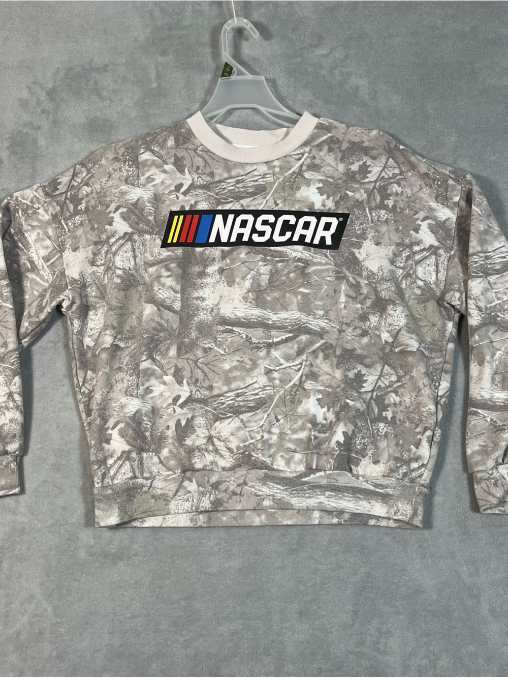 NASCAR Men's/Youth Camo NASCAR LOGO Pullover Sweater Sweatshirt Small